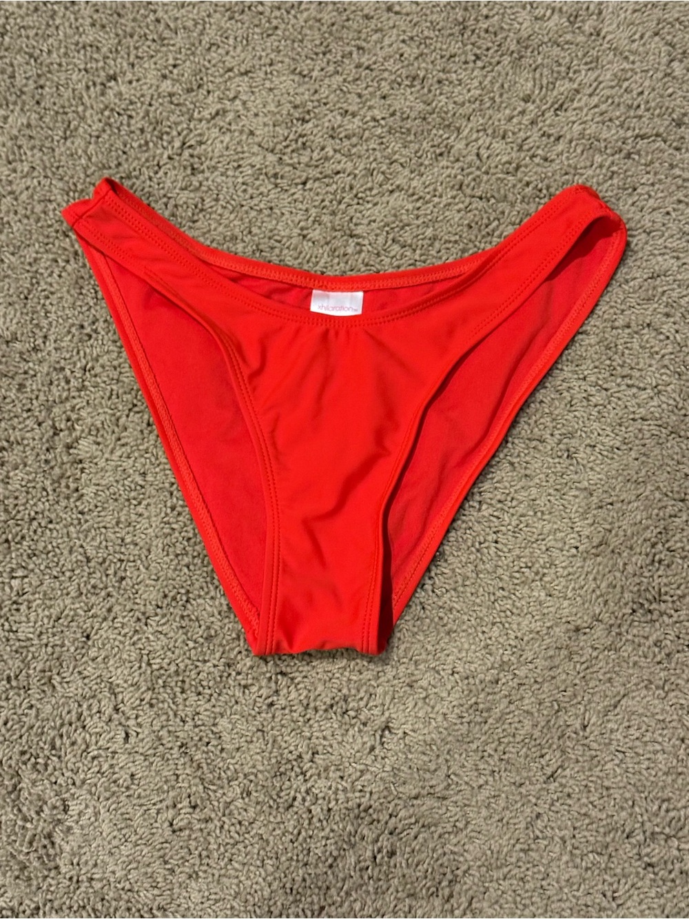 Xhilaration Vibrant Red High-Cut Bikini Bottom